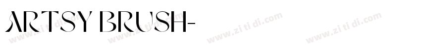 ARTSY BRUSH字体转换